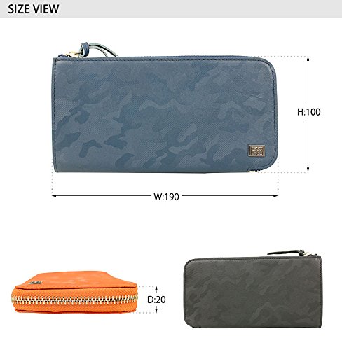 Porter] PORTER Wonder Wonder Long Wallet L-shaped Zye-shaped Zheis